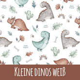 Kleine Dinos weiß Bio Jersey - Mamikes
