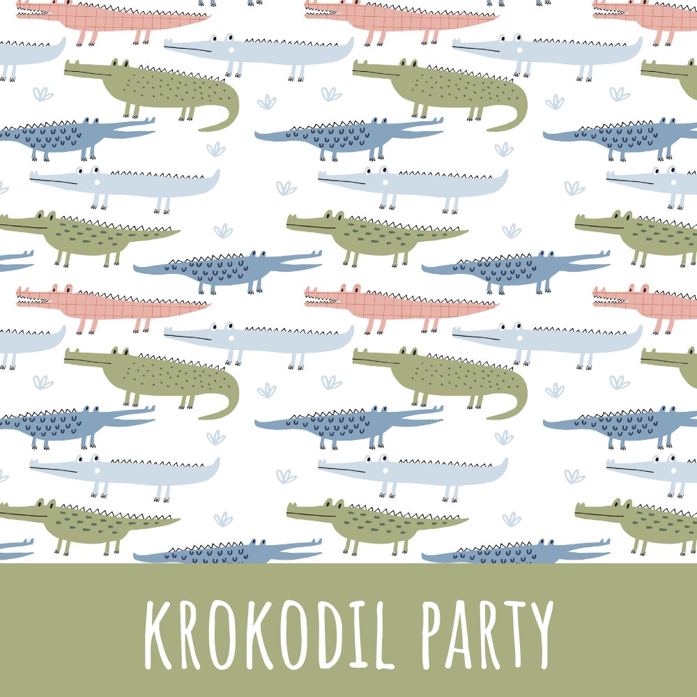 Krokodil party Baumwolle - Mamikes