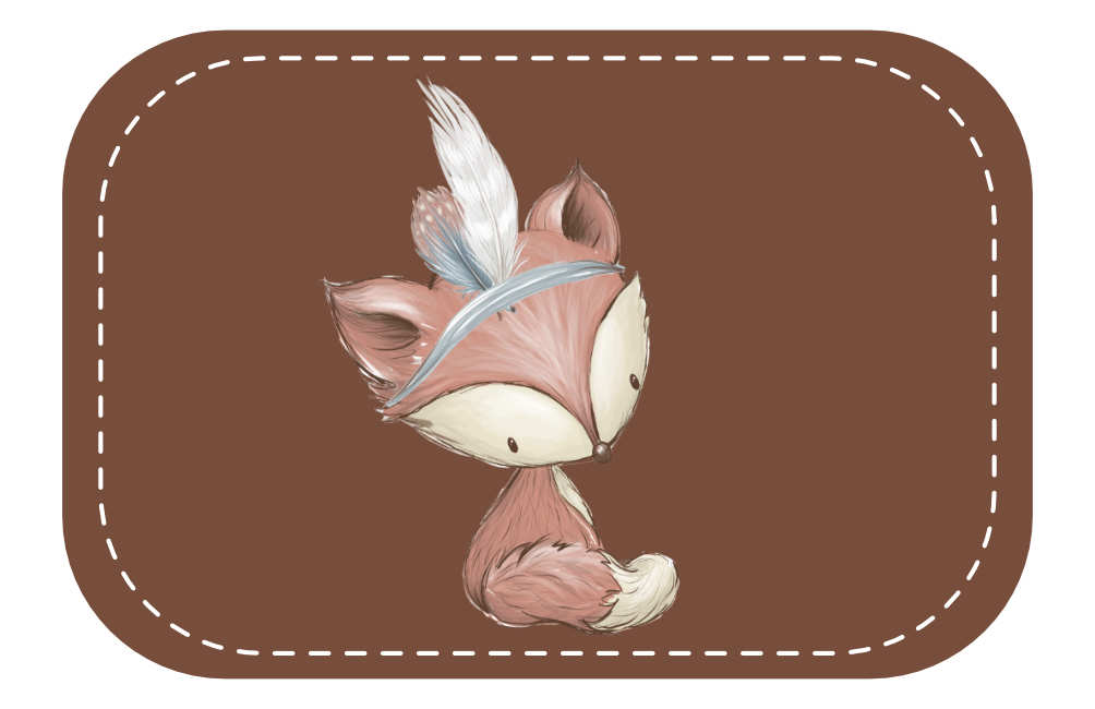 Kunstleder Patch (Farbe wählbar) 16.Boho Fuchs - Mamikes