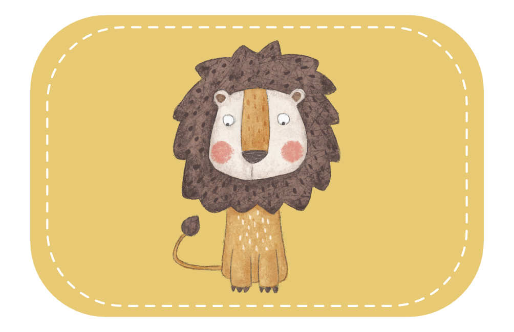 Kunstleder Patch (Farbe wählbar) 21.Löwe 2 - Mamikes