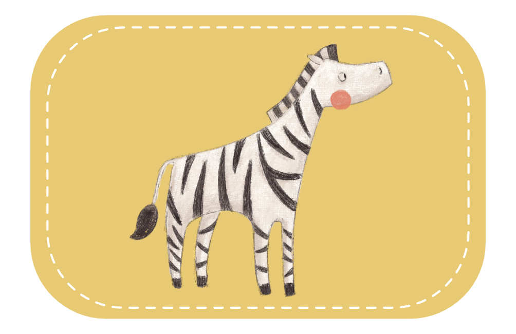 Kunstleder Patch (Farbe wählbar) 42.Zebra - Mamikes