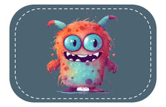 Kunstleder Patch (Farbe wählbar) 52.Monster - Mamikes