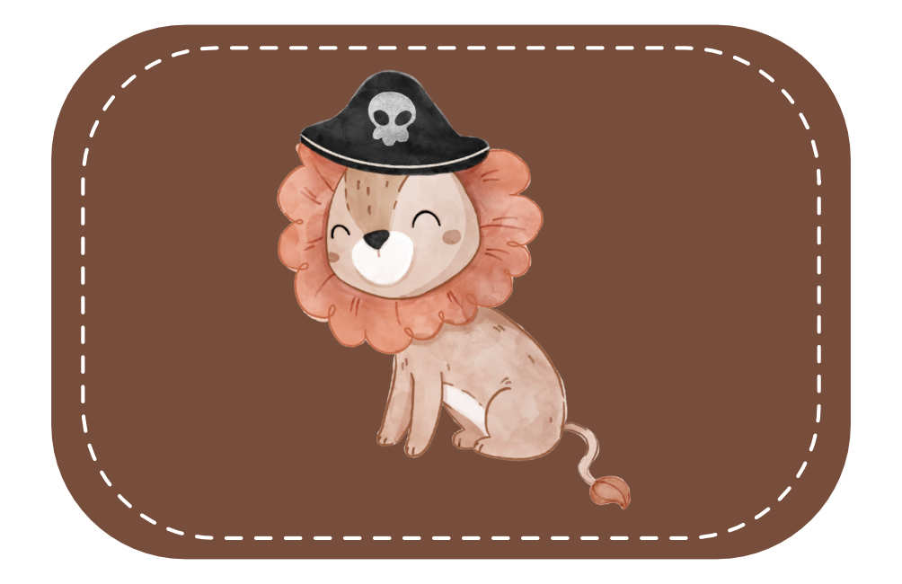 Kunstleder Patch (Farbe wählbar) 54.Pirtaen Löwe - Mamikes