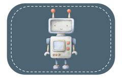 Kunstleder Patch (Farbe wählbar) 60.Roboter - Mamikes