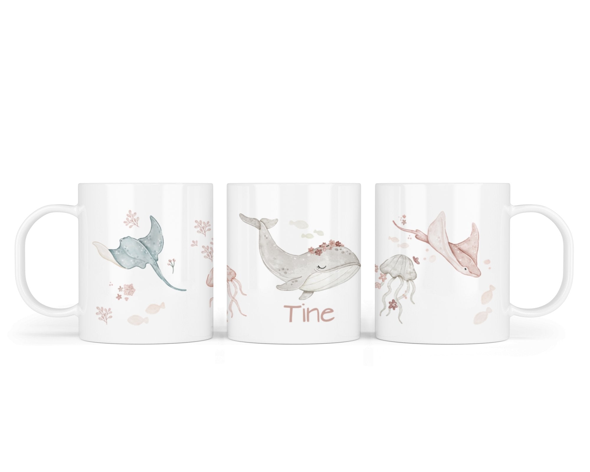 Kunststofftasse 90. Blumen Wal - Mamikes