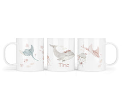 Kunststofftasse 90. Blumen Wal - Mamikes