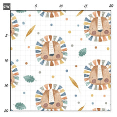 Lion head weiß Bio Jersey - Mamikes