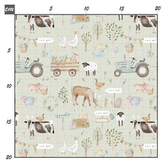 Little farm mint Baumwolle - Mamikes