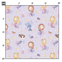 Little mermaid lila Baumwolle - Mamikes