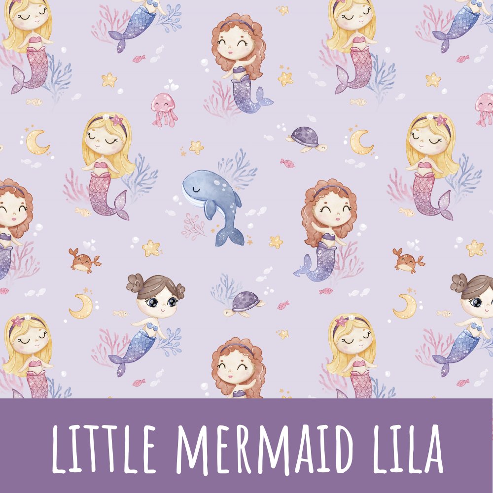 Little mermaid lila Baumwolle - Mamikes