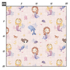 Little mermaid rosa Baumwolle - Mamikes