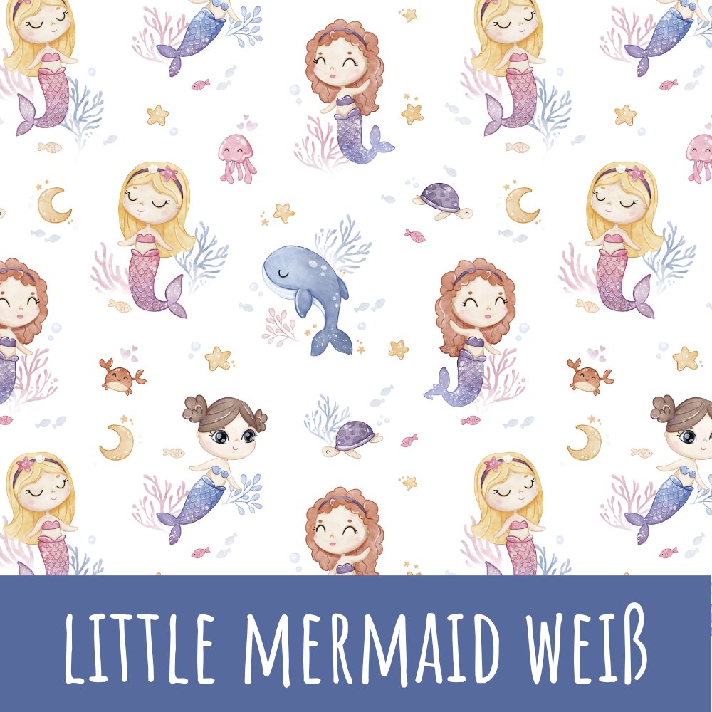 Little mermaid weiß Baumwolle - Mamikes