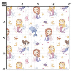 Little mermaid weiß Baumwolle - Mamikes