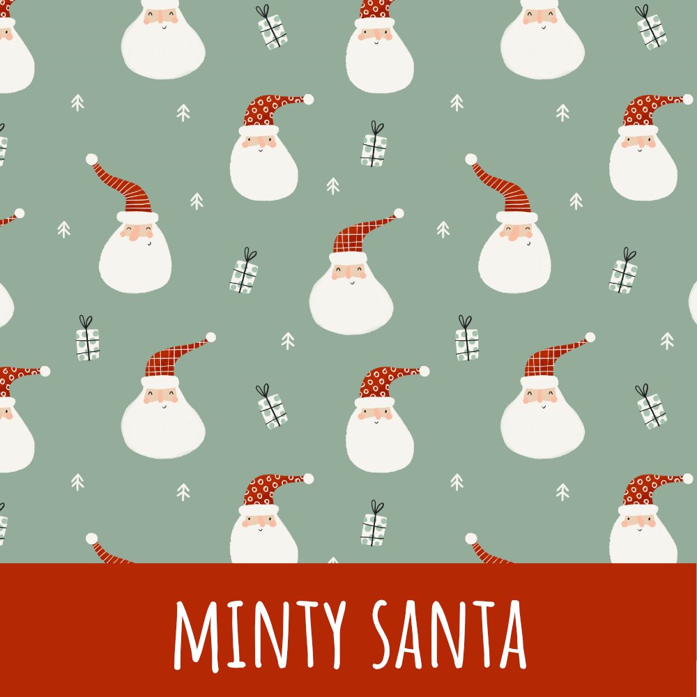 Minty santa Baumwolle - Mamikes