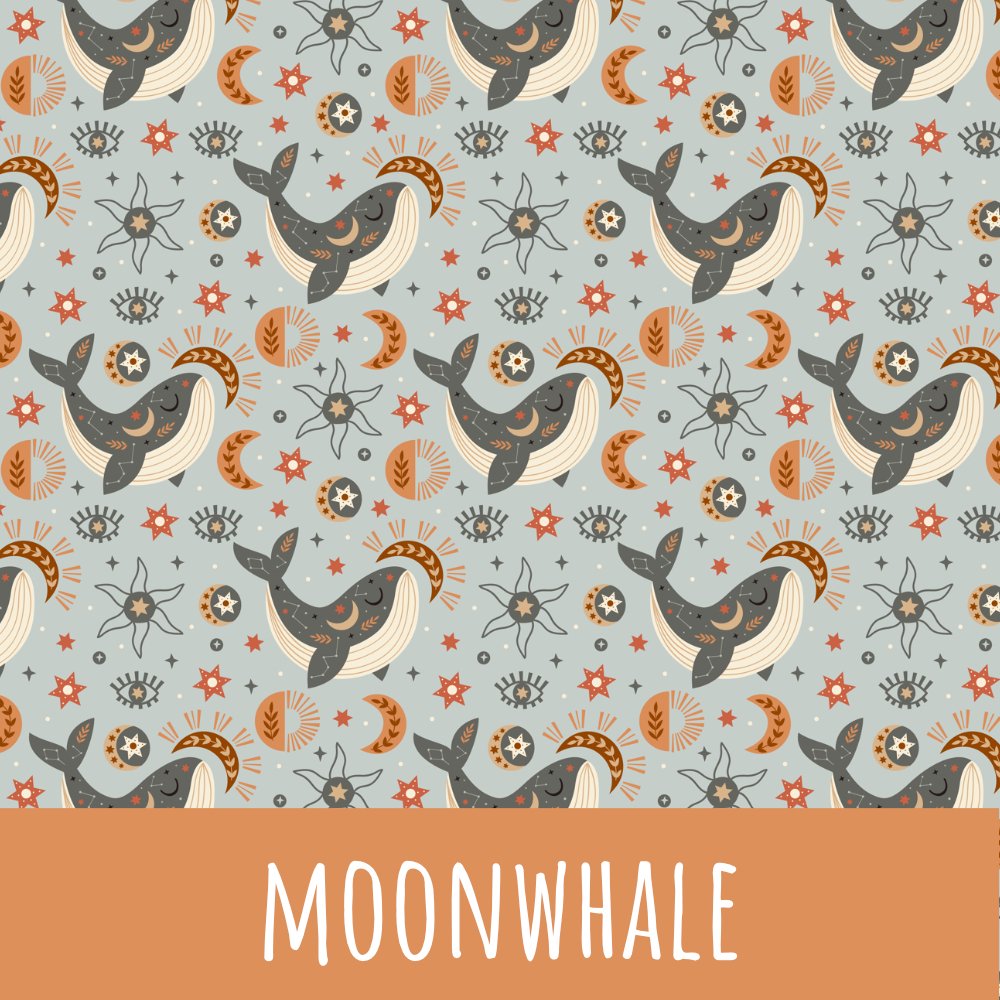 Moon whale Baumwolle - Mamikes