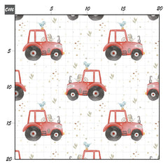 Mr. big red tractor Baumwolle - Mamikes