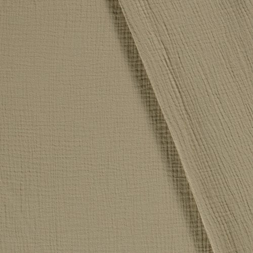 Musselin Uni oliv - Mamikes