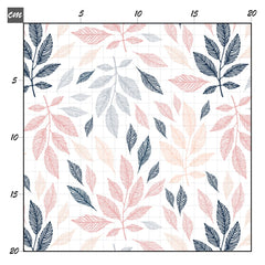 Pastell blätter Baumwolle - Mamikes