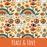 Peace and love Baumwolle - Mamikes