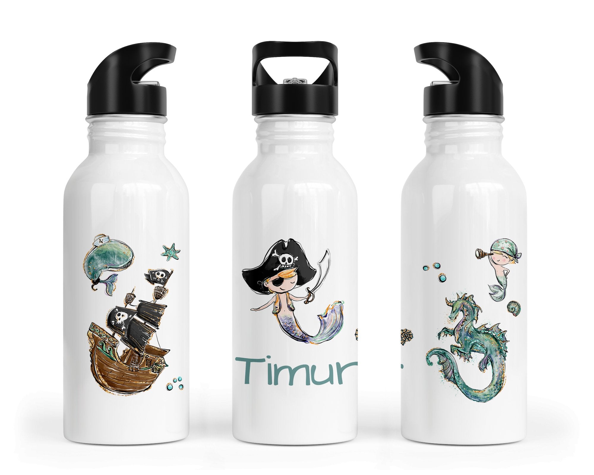 Personalisierte Edelstahl Trinkflasche 18. Merboys - Mamikes