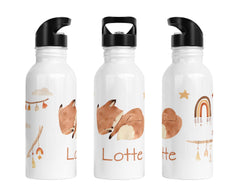 Personalisierte Edelstahl Trinkflasche 26.Fuchs - Mamikes