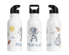 Personalisierte Edelstahl Trinkflasche 33.Weltraum - Mamikes