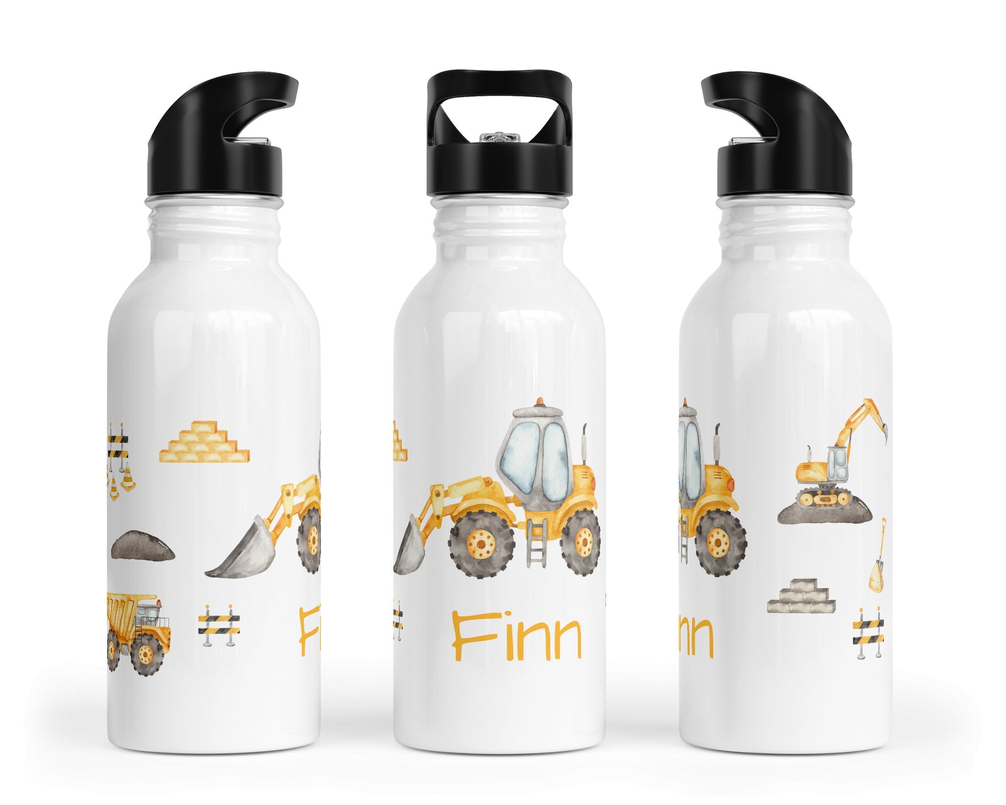 Personalisierte Edelstahl Trinkflasche 38.Baustelle - Mamikes