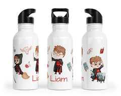 Personalisierte Edelstahl Trinkflasche 46.Zauberer - Mamikes