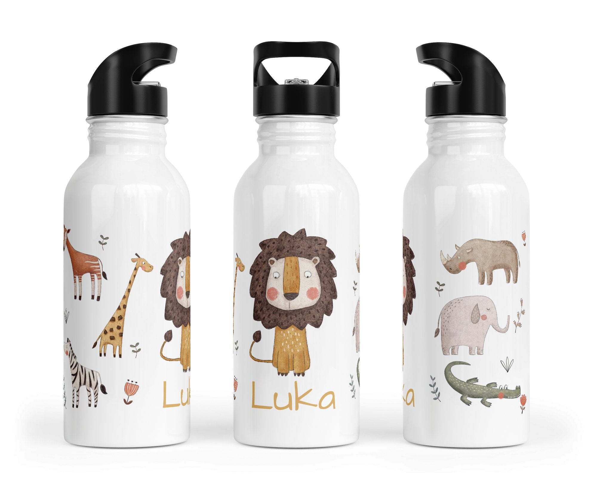 Personalisierte Edelstahl Trinkflasche 47.big 7 - Mamikes