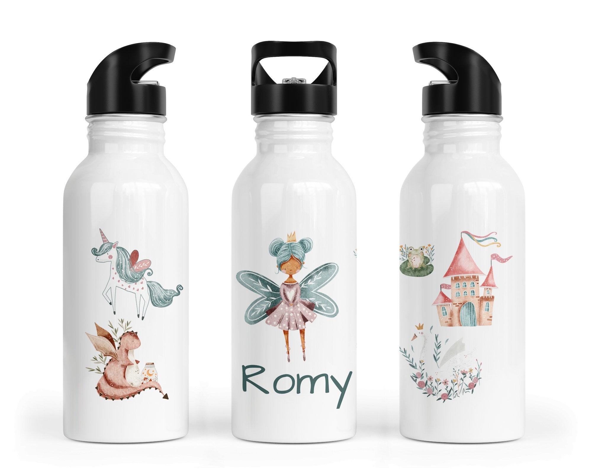 Personalisierte Edelstahl Trinkflasche 51. Feen - Mamikes