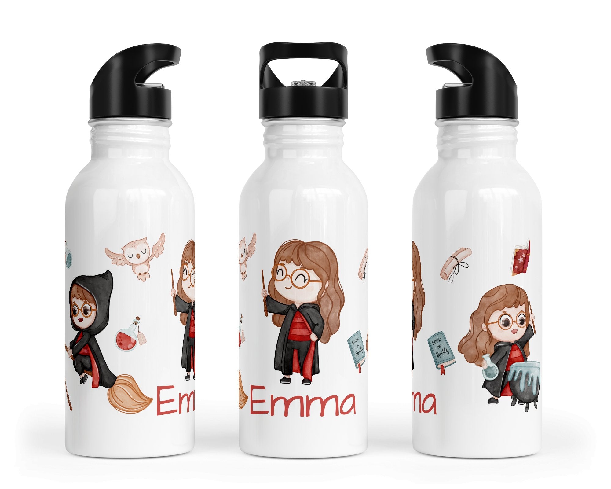 Personalisierte Edelstahl Trinkflasche 52.Hexe - Mamikes