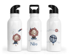 Personalisierte Edelstahl Trinkflasche 59. Raketen Löwe - Mamikes