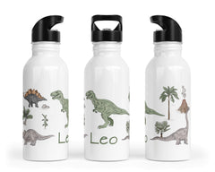Personalisierte Edelstahl Trinkflasche 62.Dino Park - Mamikes