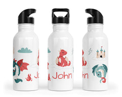 Personalisierte Edelstahl Trinkflasche 65.Drache - Mamikes