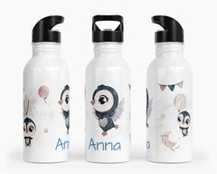 Personalisierte Edelstahl Trinkflasche 68.Pinguin - Mamikes