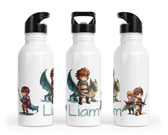 Personalisierte Edelstahl Trinkflasche 76.Drachenritter - Mamikes