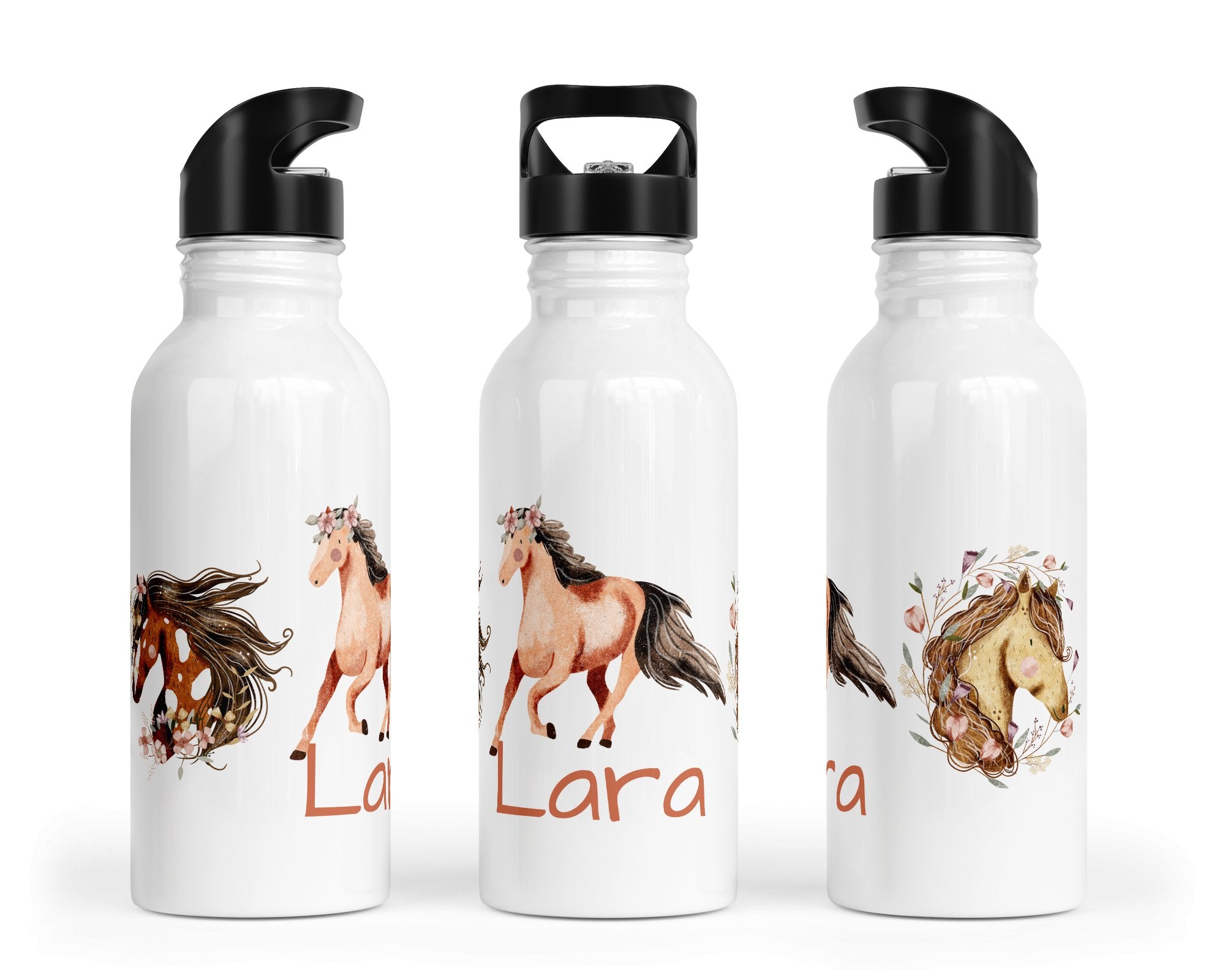 Personalisierte Edelstahl Trinkflasche 79.Pferdetanz - Mamikes