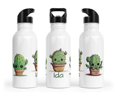 Personalisierte Edelstahl Trinkflasche 80.Kaktus - Mamikes