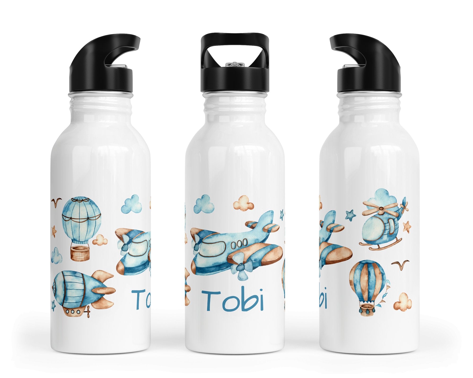 Personalisierte Edelstahl Trinkflasche 81.Luftfahrzeuge - Mamikes