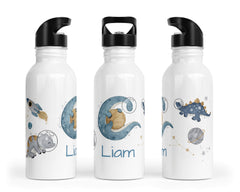 Personalisierte Edelstahl Trinkflasche 86.space dinos - Mamikes