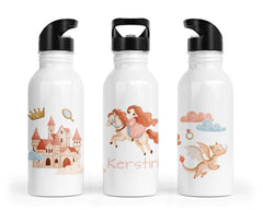 Personalisierte Edelstahl Trinkflasche 88. Prinzessin Tiara - Mamikes