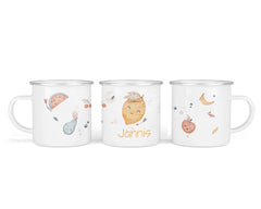 Personalisierte Emailletasse 1.boho fruits - Mamikes