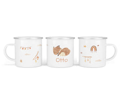 Personalisierte Emailletasse 26.Fuchs - Mamikes