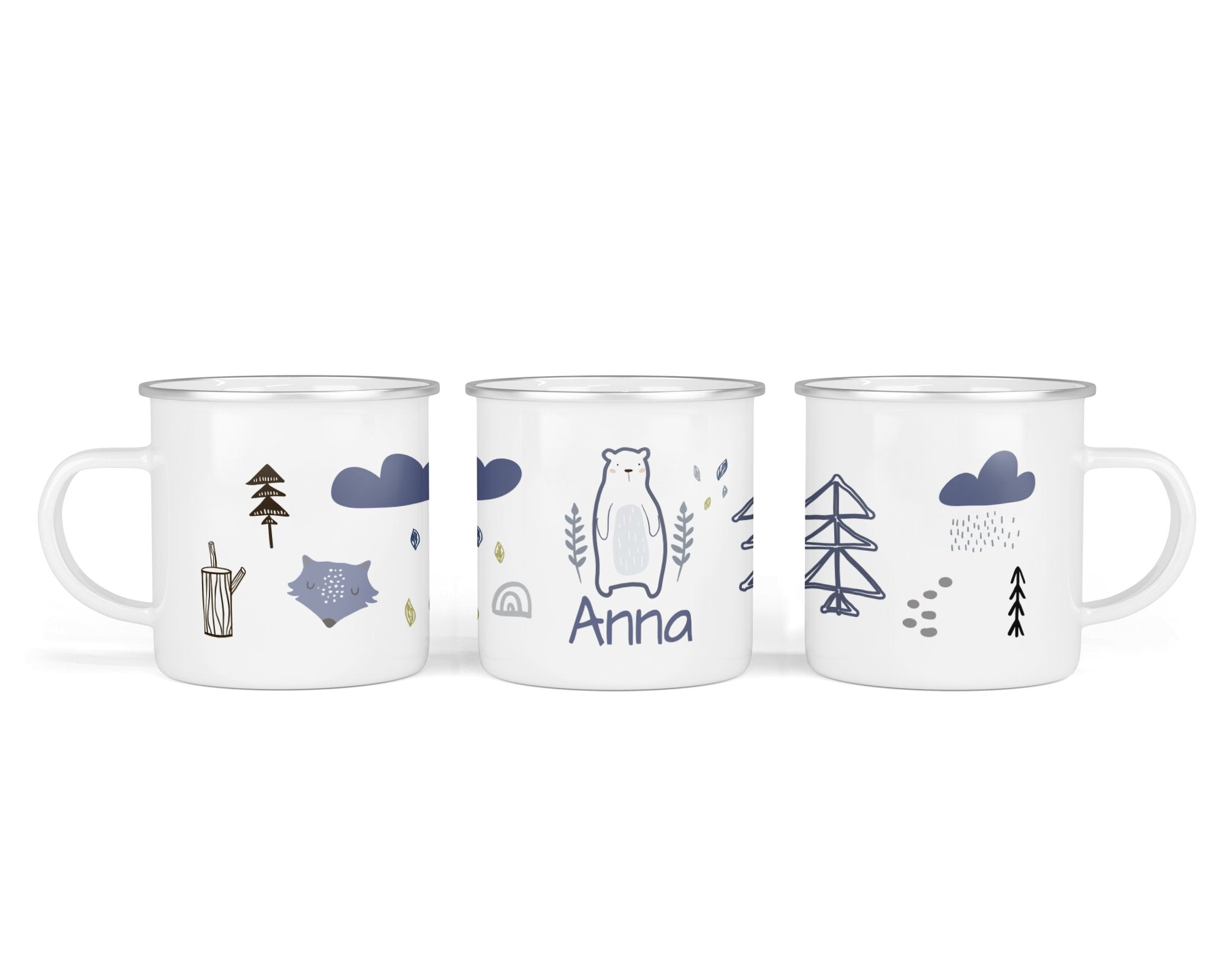 Personalisierte Emailletasse 30.Bärenfreunde - Mamikes