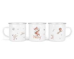 Personalisierte Emailletasse 5.magic woodland - Mamikes