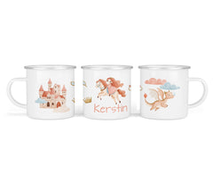 Personalisierte Emailletasse 88. Prinzessin Tiara - Mamikes