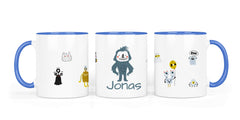 Personalisierte Keramiktasse (7 Farben) 22.Monster - Mamikes