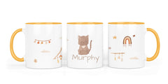 Personalisierte Keramiktasse (7 Farben) 23.Katze - Mamikes