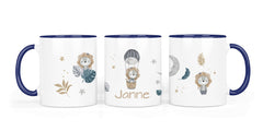 Personalisierte Keramiktasse (7 Farben) 24.lion moon - Mamikes