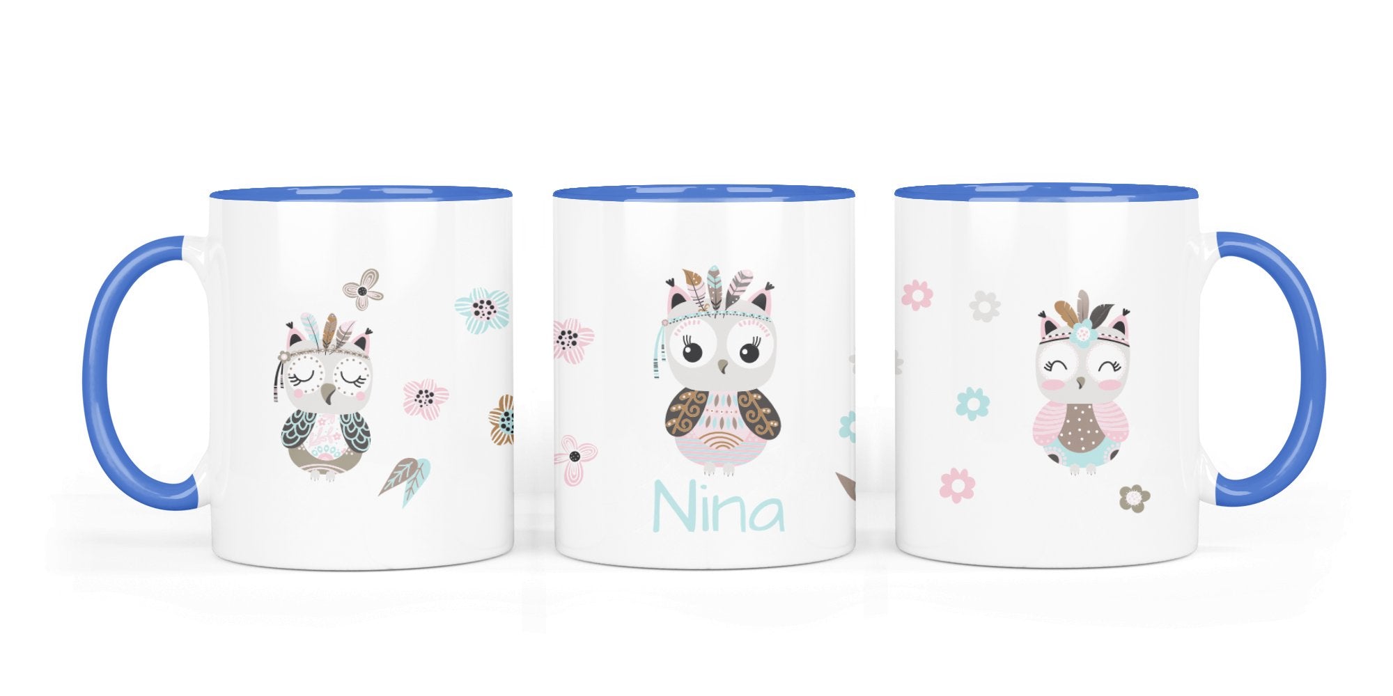 Personalisierte Keramiktasse (7 Farben) 28.Eulemeule - Mamikes